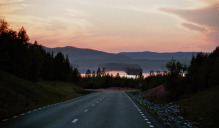 Fiskevägen von Krokom nach Namsos in Schweden